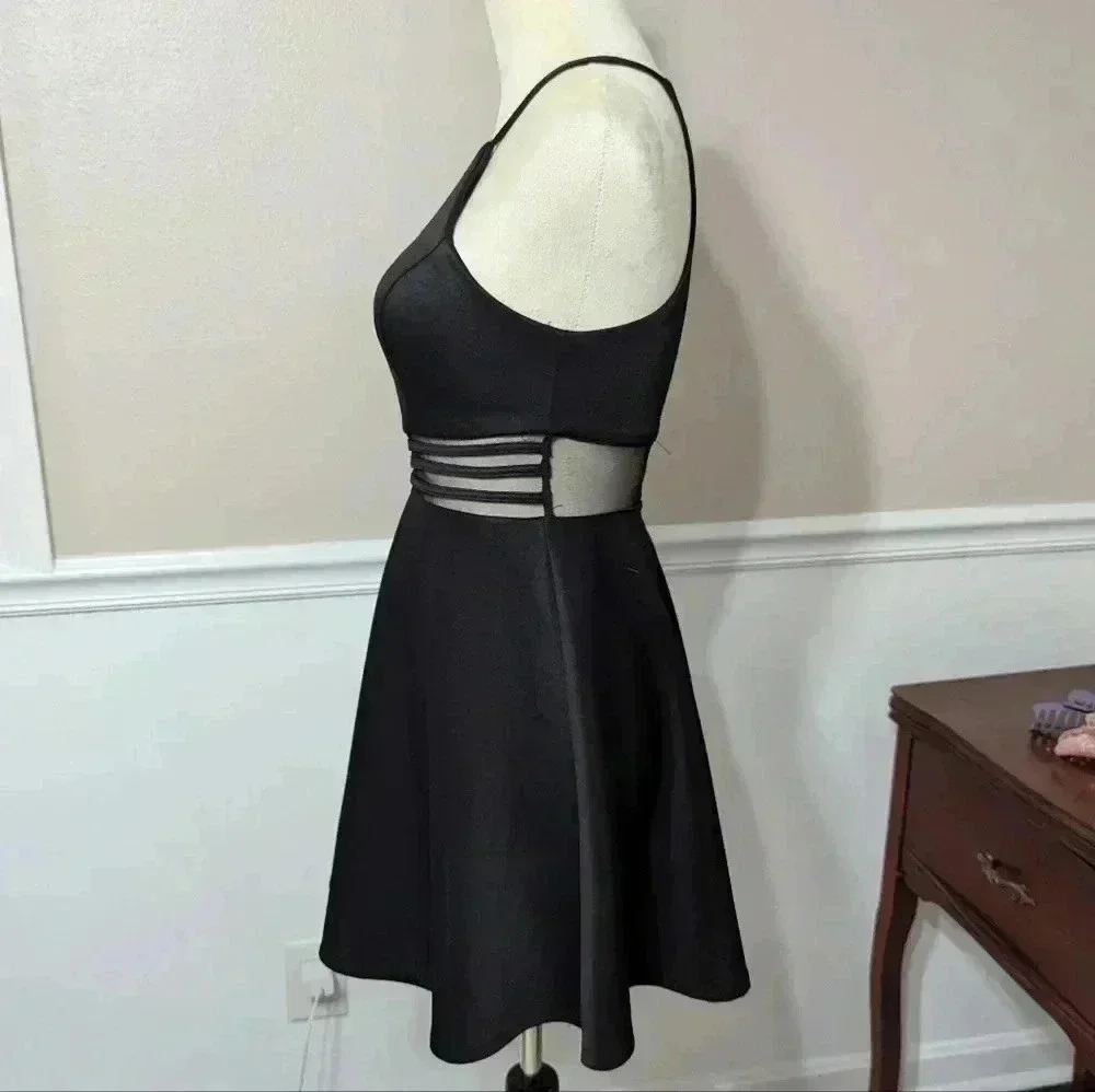 2/$10 Sequin Hearts Halter Cutout Dress - Picture 4 of 8